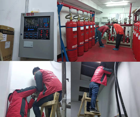 图书馆的气体灭火系统安装